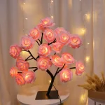 ambiance-lumineuse-arbre-rose ambiance lumineuse arbre rose