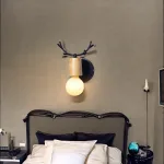chevet-bois-renna-lampe-murale chevet bois Renna lampe murale