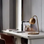 eclairage-de-bureau-dore éclairage de bureau doré