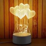 Lampe 3D Coeur