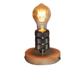 lampe-a-poser-en-bois-design-industriel lampe à poser en bois design industriel