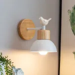 lampe-chevet-murale-style-bois-moineau lampe chevet murale style bois moineau