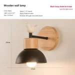 lampe-de-chevet-bois-design-moineau lampe de chevet bois design moineau