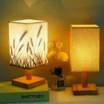 lampe-de-chevet-en-bois-design lampe de chevet en bois design