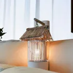 lampe-de-chevet-en-bois-style-cabane lampe de chevet en bois style cabane