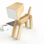lampe-decorative-chien-en-bois lampe décorative chien en bois