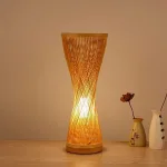 lampe-design-tricote-bambou lampe design tricoté bambou