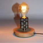 lampe-industrielle-a-poser-bois Lampe Industrielle à Poser Bois