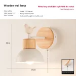 lampe-murale-bois-esthetique-moineau lampe murale bois esthétique moineau