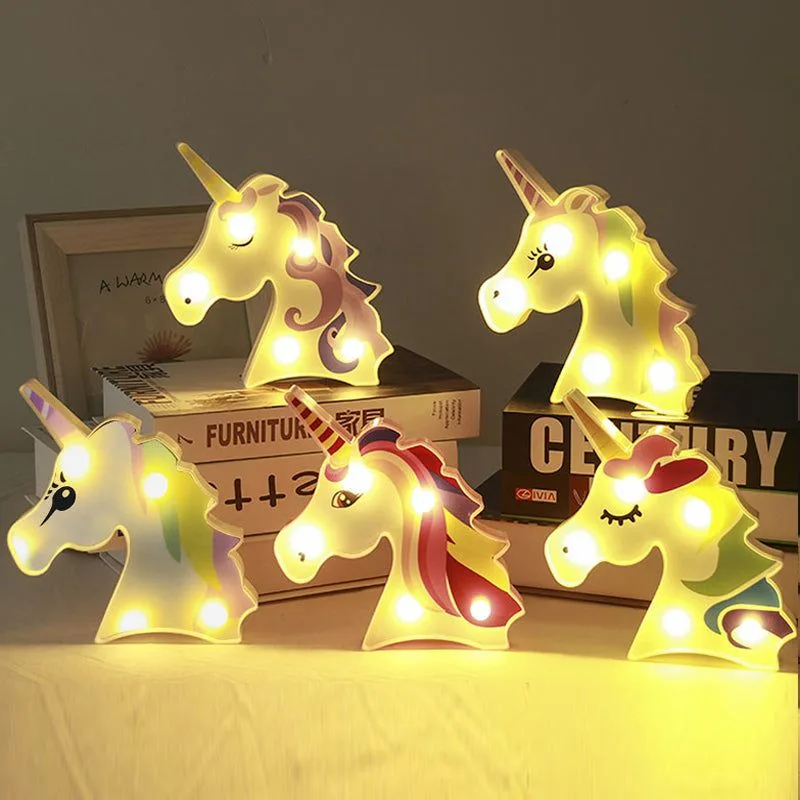 Veilleuse Licorne Enchantée Multicolore