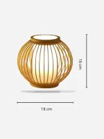 lampe-en-bambou-forme-spherique lampe en bambou forme sphérique